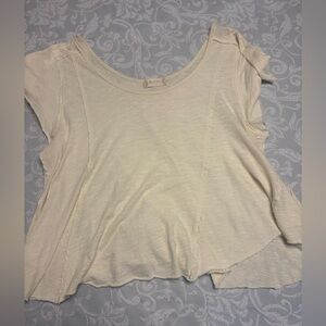 Altar'd State Butter Yellow Short Sleeve Top